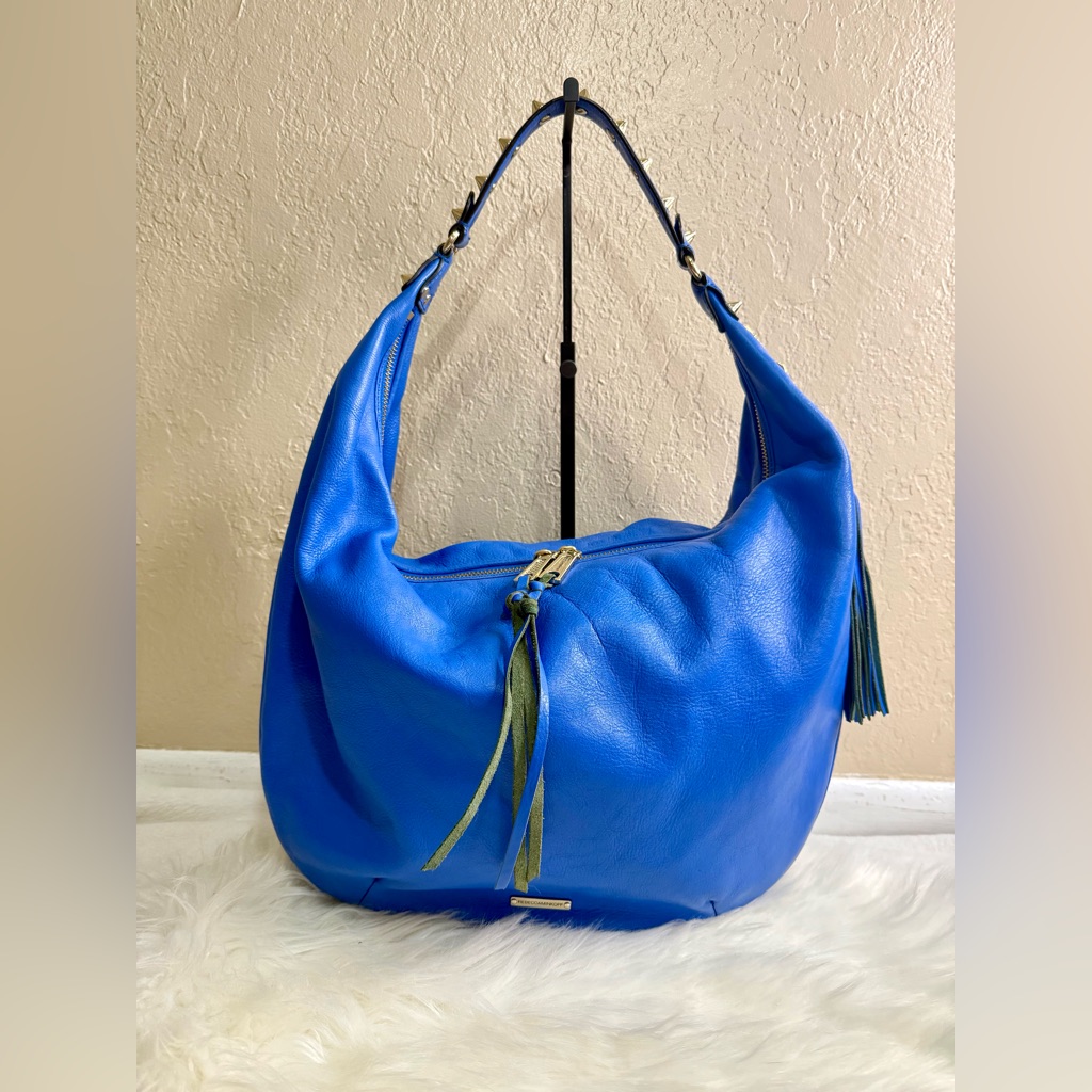 Rebecca Minkoff Genuine Leather Blue Hobo Bag. Nwot